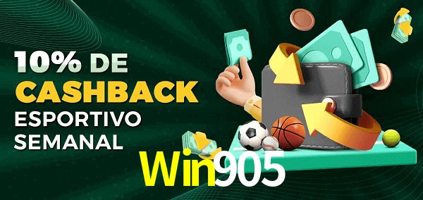 10% de bônus de cashback na Win905