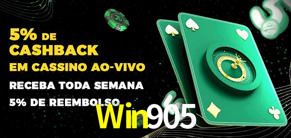 Promoções do cassino ao Vivo Win905